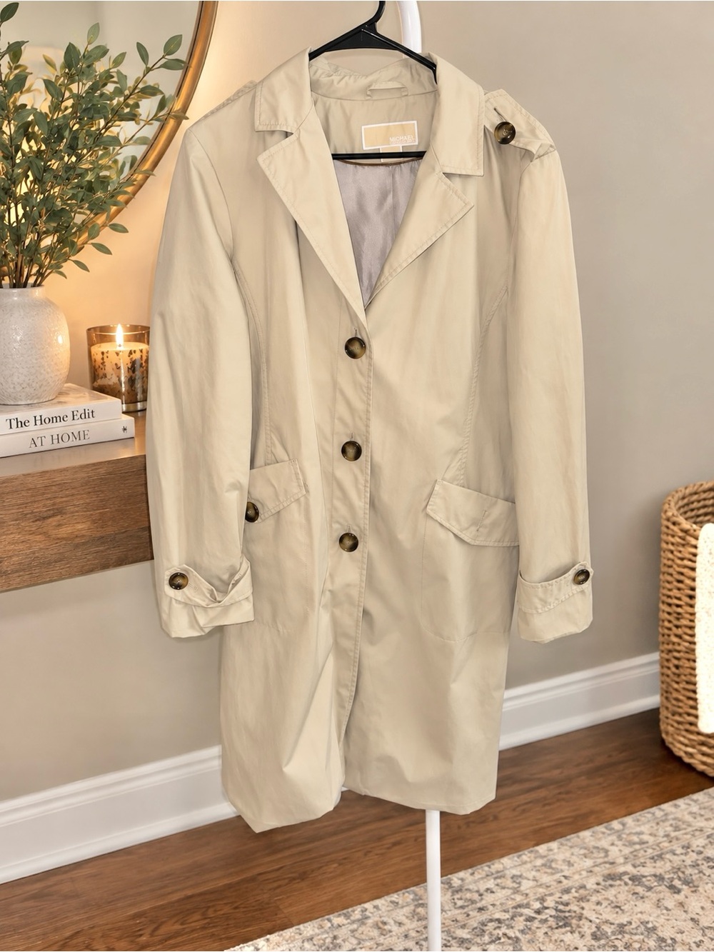 MICHAEL Kors Women's Tan Trench Coat
